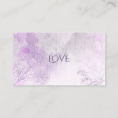 Betoverende Paarse bruiloft register Kaart (Achterkant)