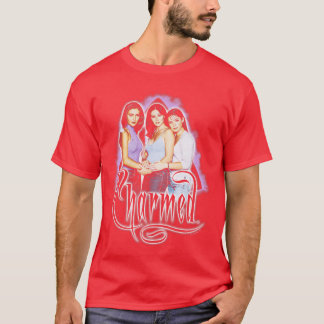 Betoverende Paarse Nevel Portret Retro Heks Y2K TV T-shirt