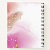 Betoverende Paarse Roze Goud  Notitieboek (Achterkant)