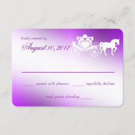 Betoverende Paarse Sprookje Response Kaart