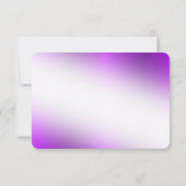 Betoverende Paarse Sprookje Response Kaart (Achterkant)