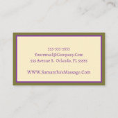 Betoverende Paarse Visitekaartje (Achterkant)