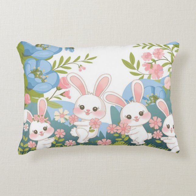 Betoverende Pasen feest ontwerp Accent Kussen (Voorkant)