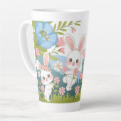 Betoverende Pasen feest ontwerp Latte Mok (Linkerhoek)