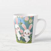 Betoverende Pasen feest ontwerp Latte Mok (Rechts)