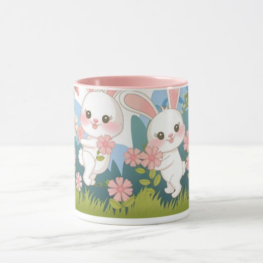 Betoverende Pasen feest ontwerp Mok (Midden)