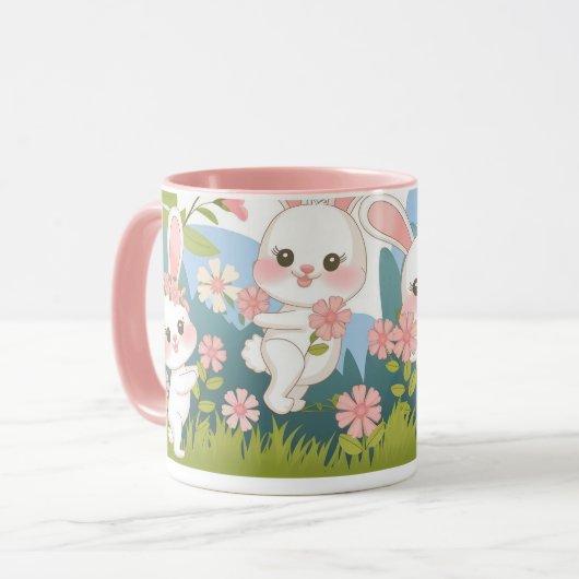 Betoverende Pasen feest ontwerp Mok (Voorkant links)
