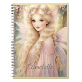 Betoverende Peach Glow Fairy Notitieboek (Voorkant)