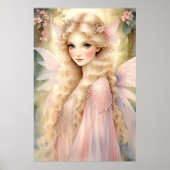 Betoverende Peach Glow Fairy Poster (Voorkant)
