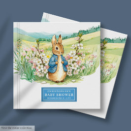 Betoverende Peter Rabbit Baby shower Guest Book Bo Gastenboek