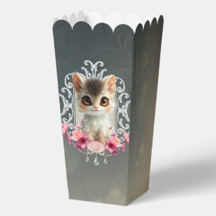 Betoverende, pluizige kitten bedankdoosjes