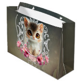 Betoverende, pluizige kitten groot cadeauzakje (Achterkant Gekanteld)