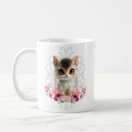 Betoverende, pluizige kitten koffiemok