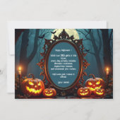🎃Betoverende Pompoen Gloed Aangepaste Foto kaart (Achterkant)