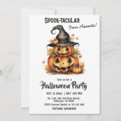 betoverende pompoen heks Pet schattig halloween Kaart (Voorkant)