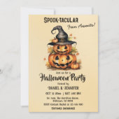 betoverende pompoen heks Pet schattig halloween Kaart (Voorkant)