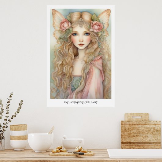 betoverende prinses fee poster (Keuken)