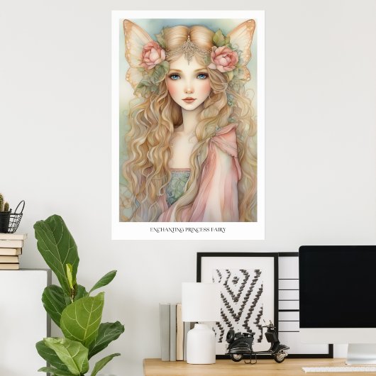 betoverende prinses fee poster (Thuiskantoor)