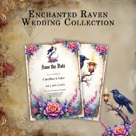 Betoverende Raven Bruiloftcollectie Save The Date