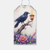 Betoverende Raven Bruiloftscollectie Cadeaulabel (Achterkant)