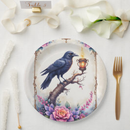 Betoverende Raven Trouwcollectie Papieren Bordje