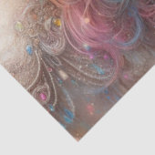 Betoverende Regenboog Eenhoorn Ambachtelijke Decou Tissuepapier (Detail)