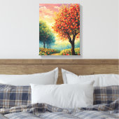 Betoverende reis naar de Apple Orchard Canvas Afdruk (Insitu (Slaapkamer))