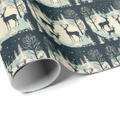 Betoverende Rendier Delight Kerstmis (16) Cadeaupapier (Rol Hoek)