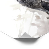 betoverende ridder in zwart-wit - Side Uitzicht - Poster (Hoek)