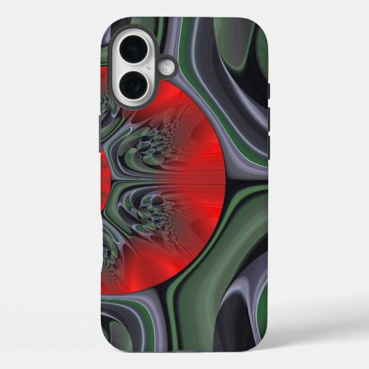 Betoverende Rode Aurora | Noorderlicht Borealis Case-Mate iPhone Case (Achterkant)