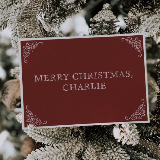 Betoverende rode Kerstman Kerstdag brief