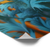 Betoverende rode klaprozen poster (Hoek)