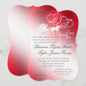 Betoverende rode sprookje bruiloft uitnodiging (Voorkant / Achterkant)