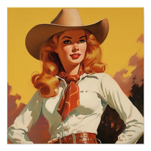 betoverende Romance aan de grens: het wildwest flu Perfect Poster (Voorkant)