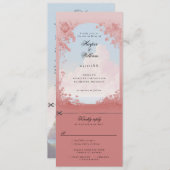 Betoverende romance All-in-One bruiloft Kaart (Voorkant / Achterkant)