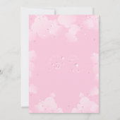 Betoverende roze kleine fee in de wolken Verjaarda Kaart (Achterkant)