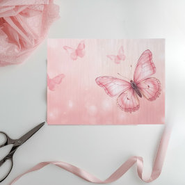 betoverende roze vlinders tissuepapier