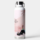 Betoverende Schattige zeemeermin Waterfles (Achterkant)