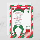 Betoverende Schattigee Elf Vakantie Party Uitnodig Kaart (Voorkant)