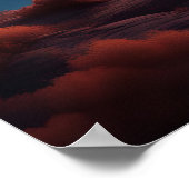 Betoverende Sci-Fi Surreal Buitenaardse Wereld Poster (Hoek)