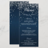 Betoverende Sterren Huwelijk - Menu (Voorkant / Achterkant)