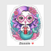 Betoverende Stickers van de Kleine Zeemeermin (Vel)
