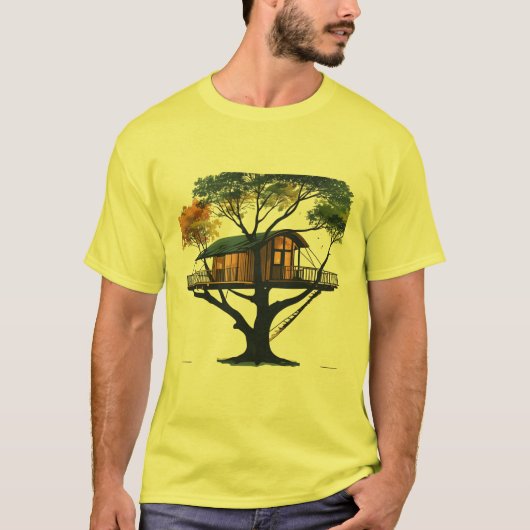 Betoverende Treehouse Retreat T-shirt (Voorkant)