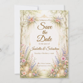 Betoverende Tuinbruiloft Save The Date