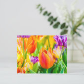 Betoverende tulpen briefkaart (Staand voorkant)