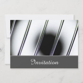 Betoverende uitnodigingskaart met chroom kaart