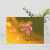 Betoverende uitnodigingskaart met orchidee kaart (Staand voorkant)