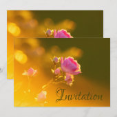 Betoverende uitnodigingskaart met orchidee kaart (Voorkant / Achterkant)