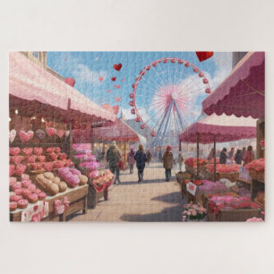 betoverende Valentijnsdag markt puzzel Legpuzzel
