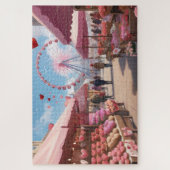 betoverende Valentijnsdag markt puzzel Legpuzzel (Verticaal)